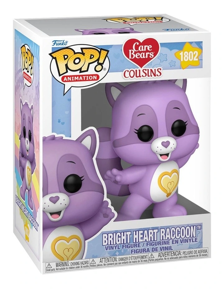 Care Bear Cousins Bright Heart Raccoon Pop image 1