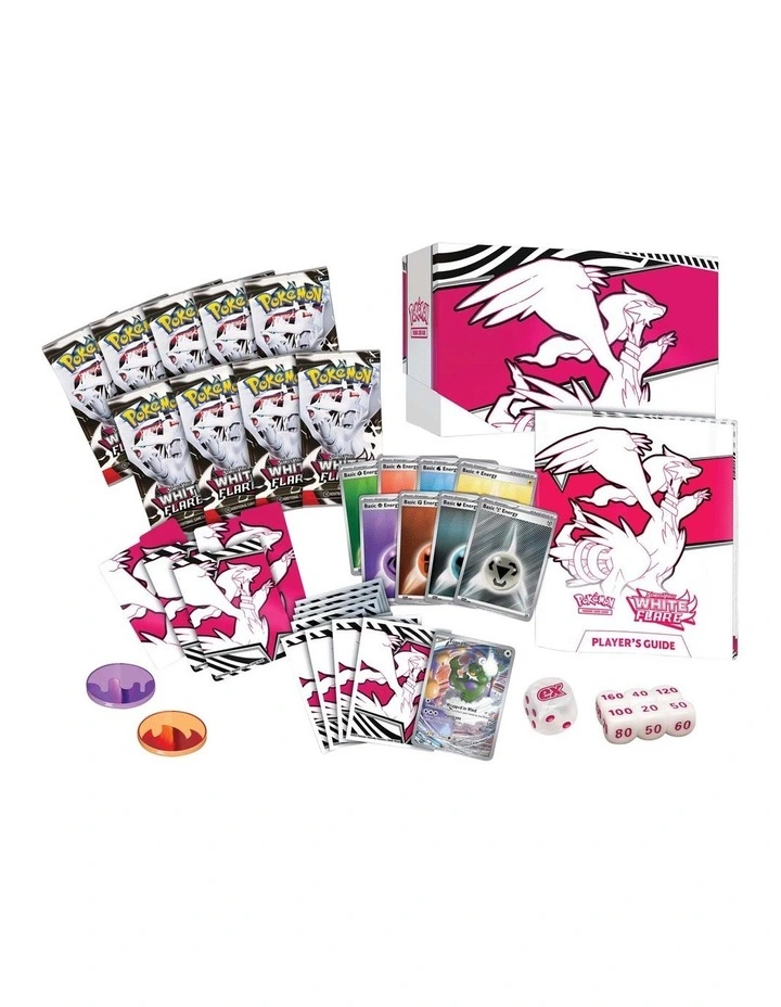 TCG Scarlet And Violet White Flare Elite Trainer Box image 5