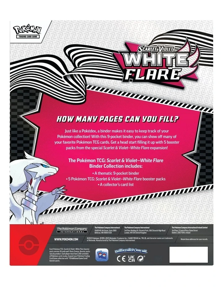 Pokmon TCG Scarlet and Violet White Flare Binder Collection image 3