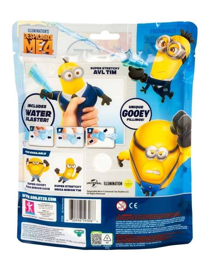4 Heroes of Goo Jit Zu, Super Gooey AVL Tim With Blaster Squirter, Stretches image 3