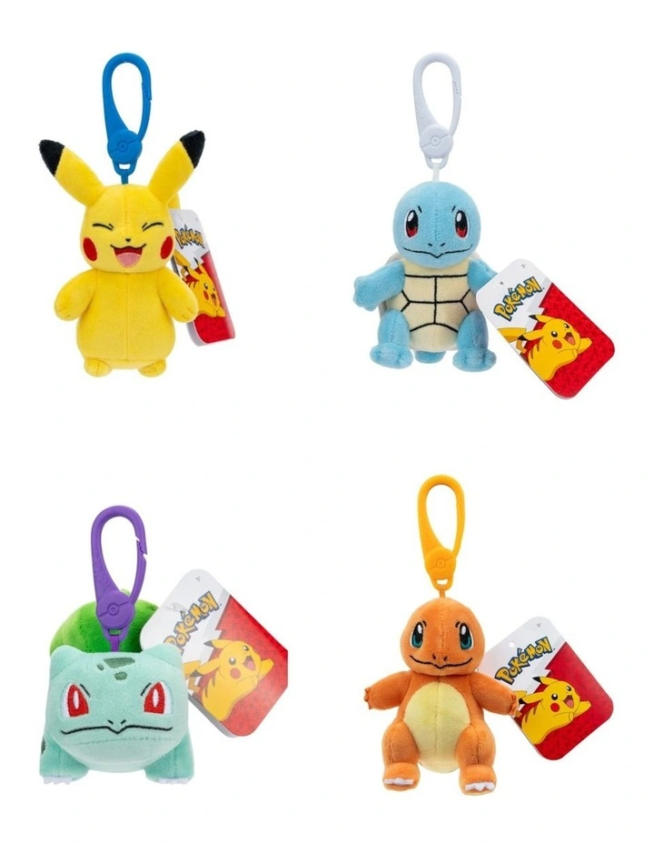 Pokemon Clip On Plush Toys 3.5Inch image 1