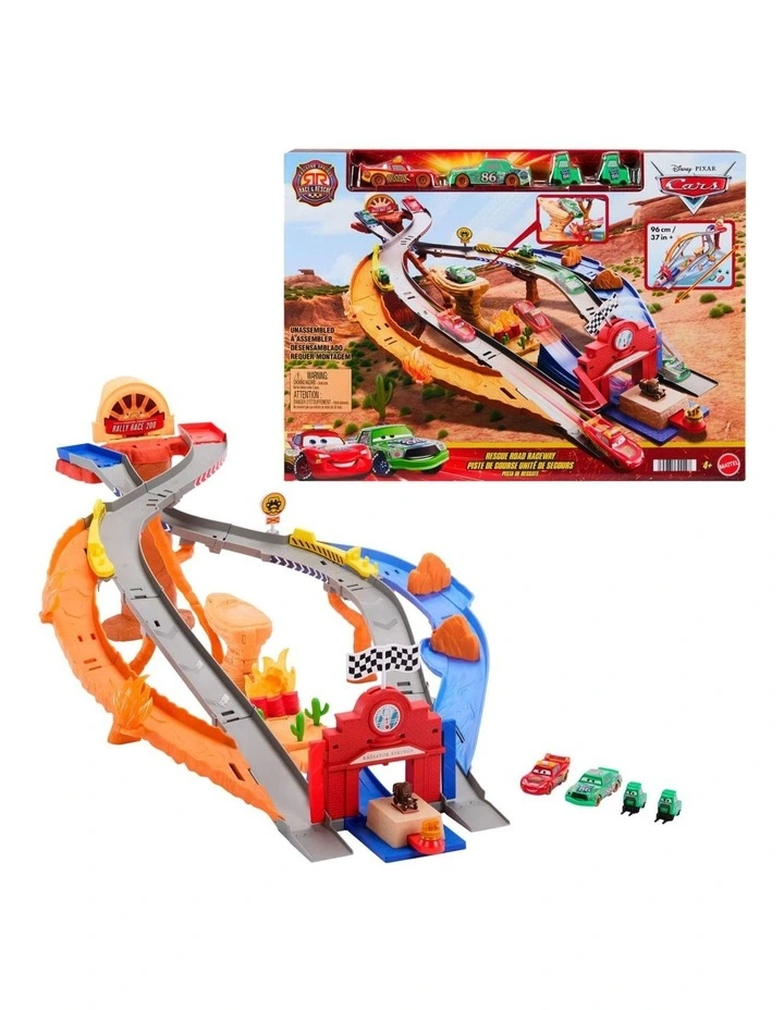 Disney and Pixar Cars Radiator Springs Race & Rescue Rescue Road Raceway Playset image 1