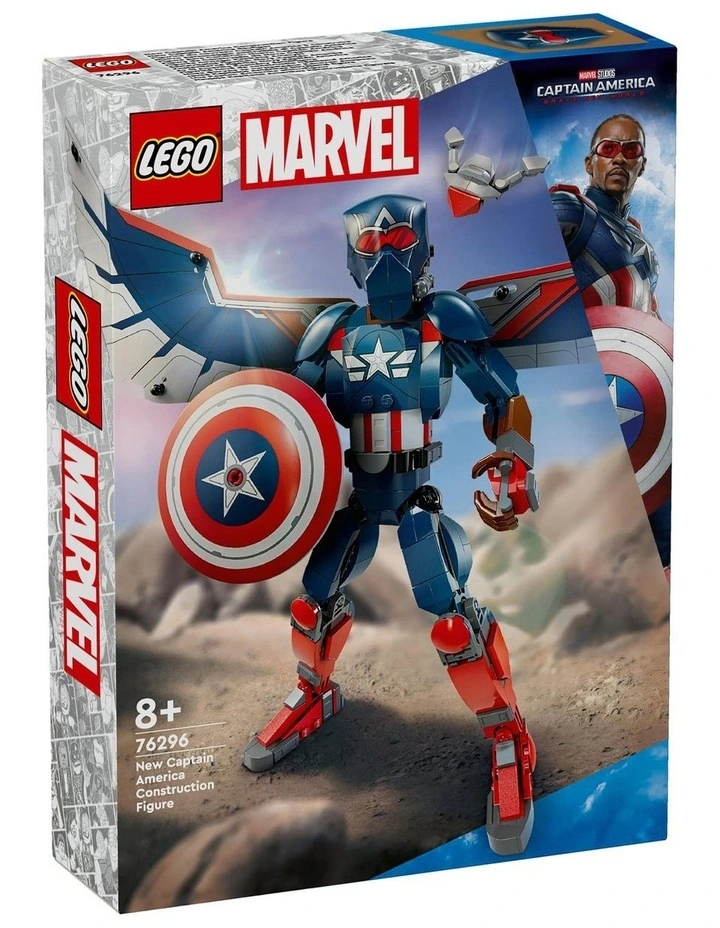 Super Heroes New Captain America Construction Figure 76296 image 1