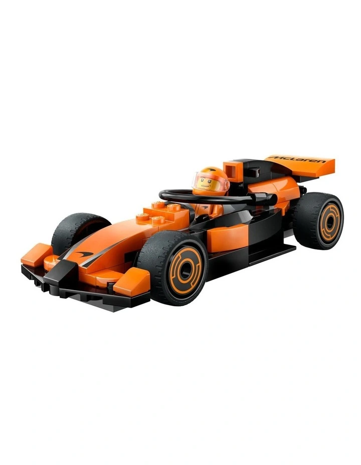 City F1 Driver With McLaren Race Car 60442 Set image 6