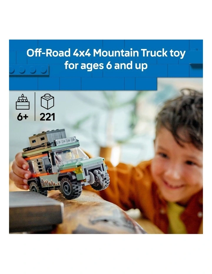 City Off Road 4x4 Mountain Truck 60447 Adventure Toy image 2