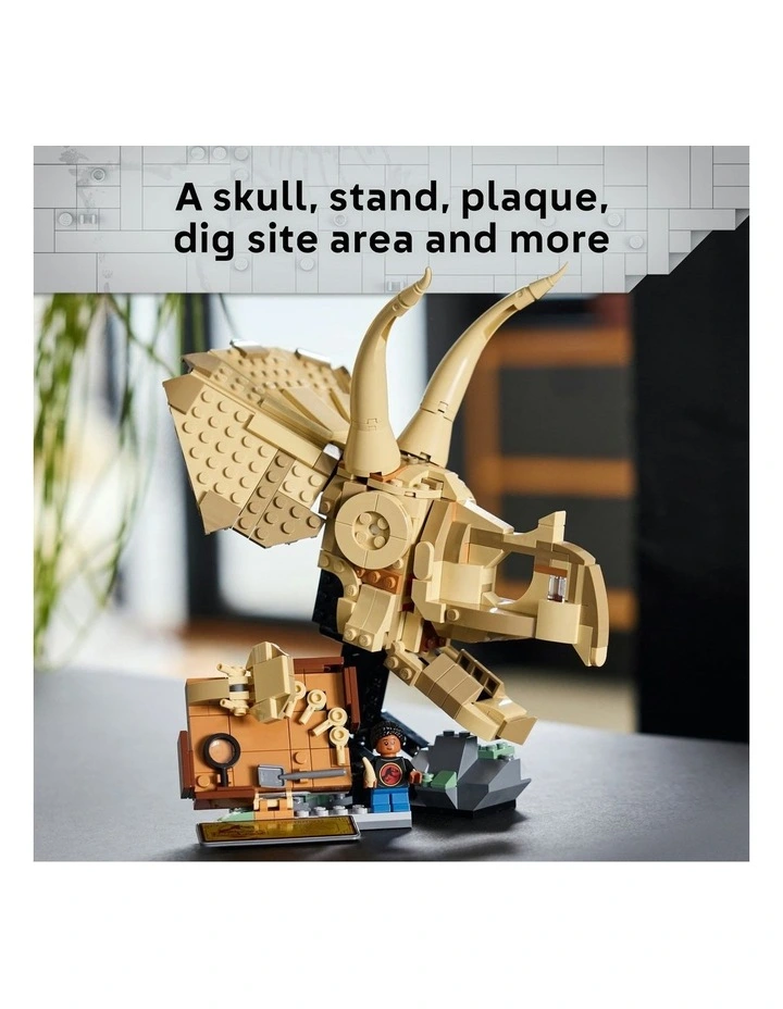 Jurassic World Dinosaur Fossils: Triceratops Skull 76969 image 3
