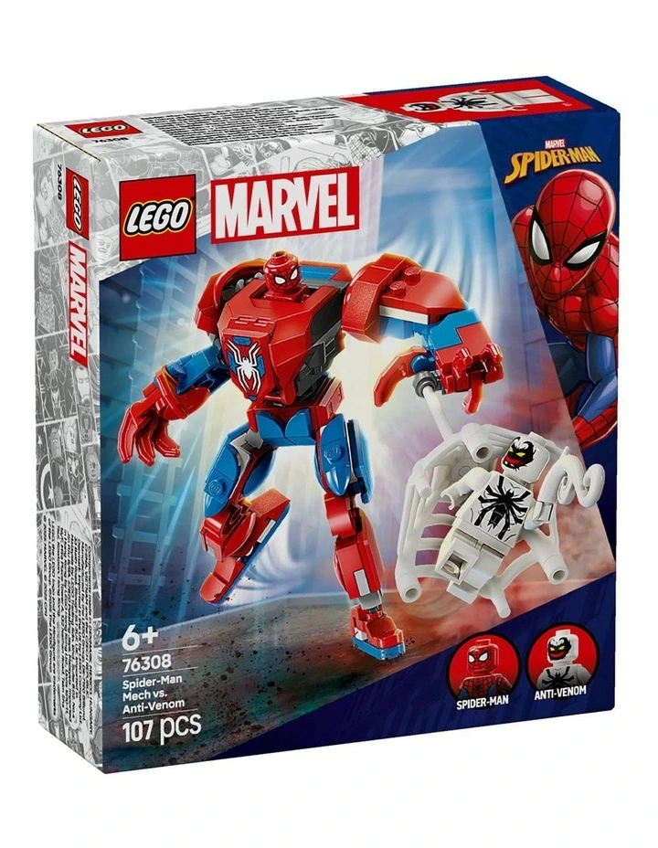 Super Heroes Spider Man Mech vs. Anti Venom 76308 image 1