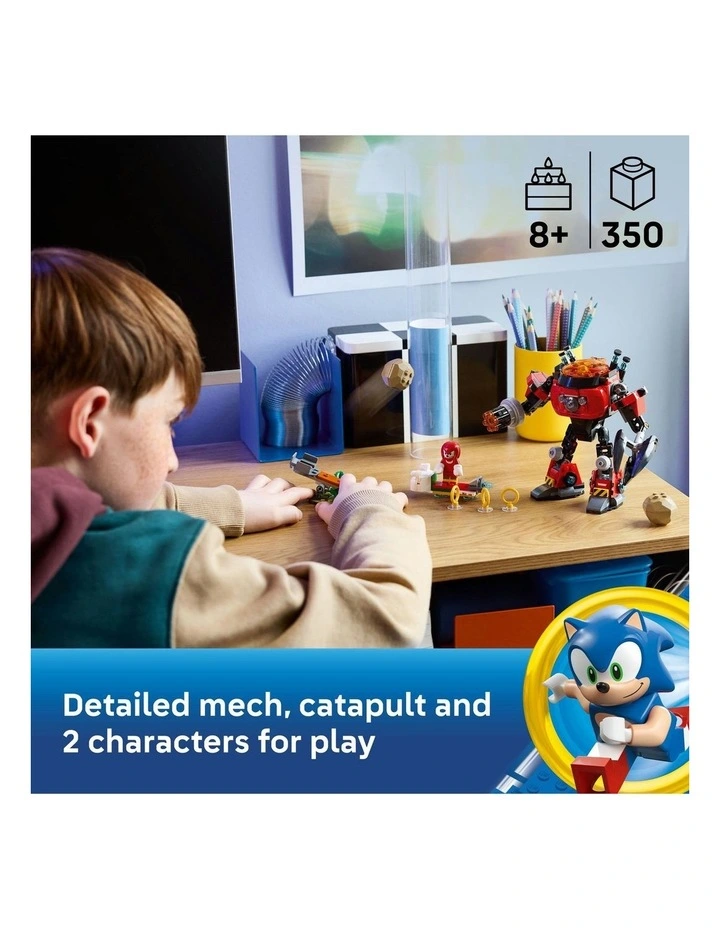 Sonic The Hedgehog Knuckles vs. Dr. Eggman Egg Crusher Mech 77005 image 2