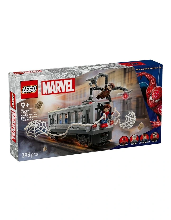 Super Heroes Marvel Spider-Man vs. Doc Ock Subway Train Scene 76321 Toy image 1