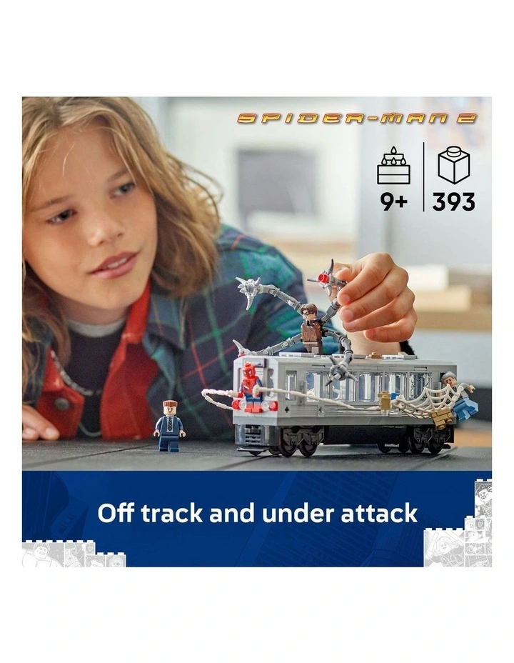Super Heroes Marvel Spider-Man vs. Doc Ock Subway Train Scene 76321 Toy image 2