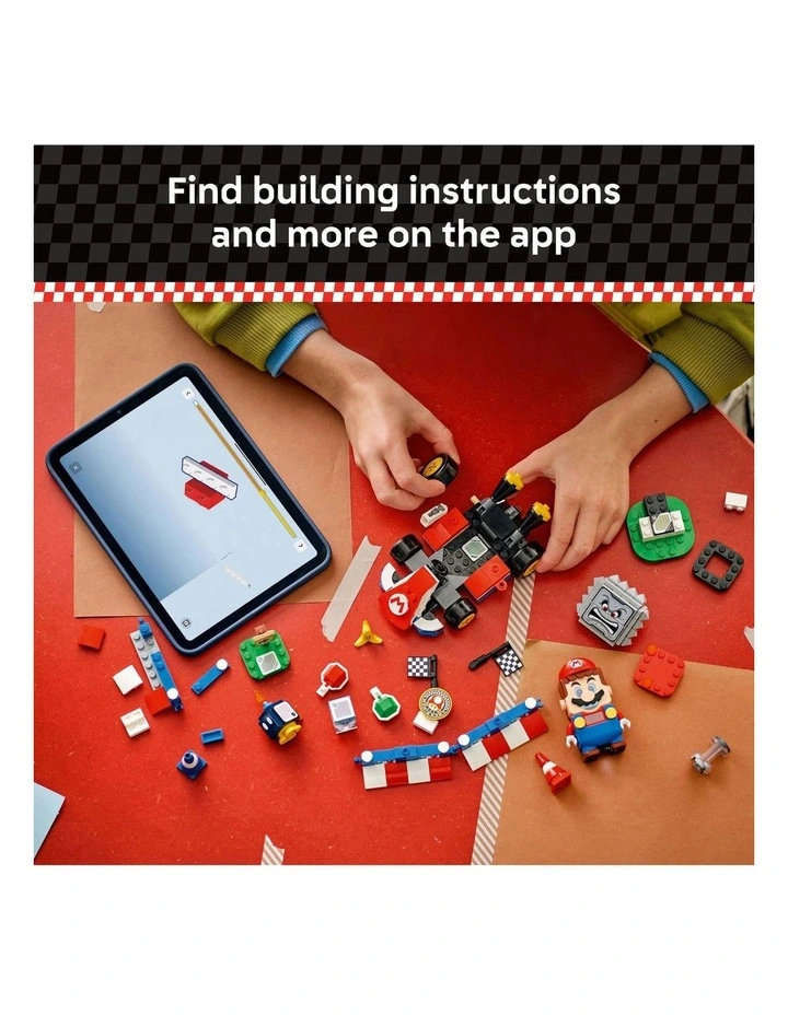 Super Mario Mario Kart Interactive Lego Mario & Standard Kart 72043 image 6