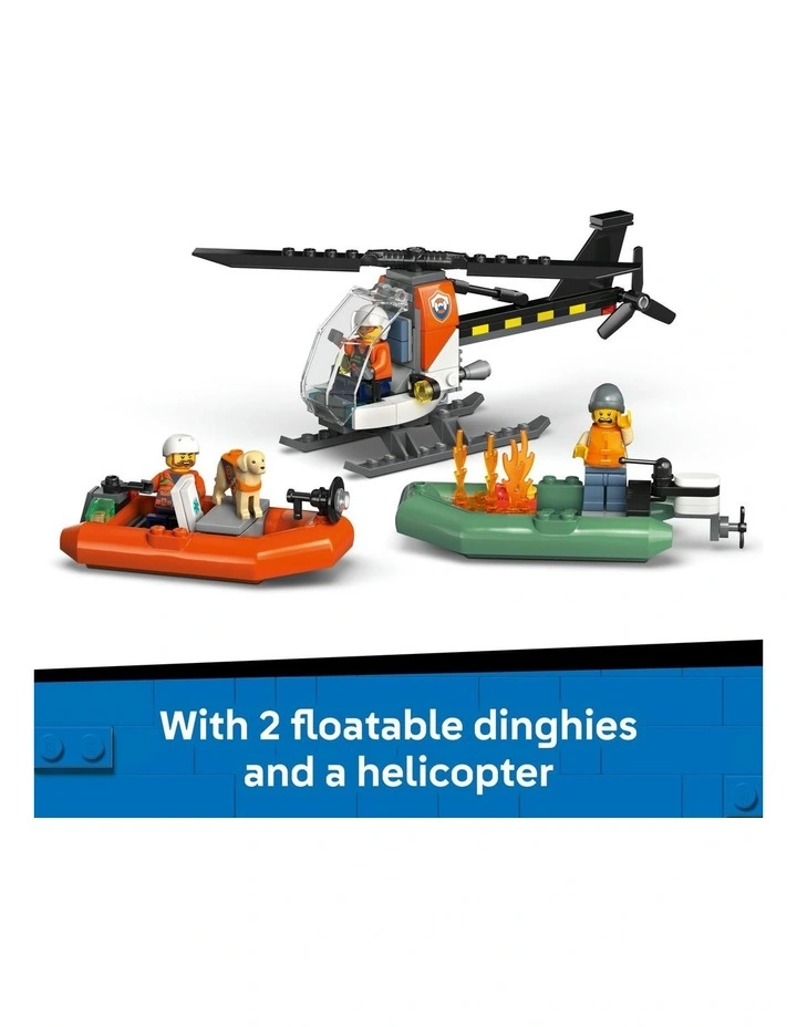 City Coast Guard Rescue Boat And Helicopter 60504 image 4