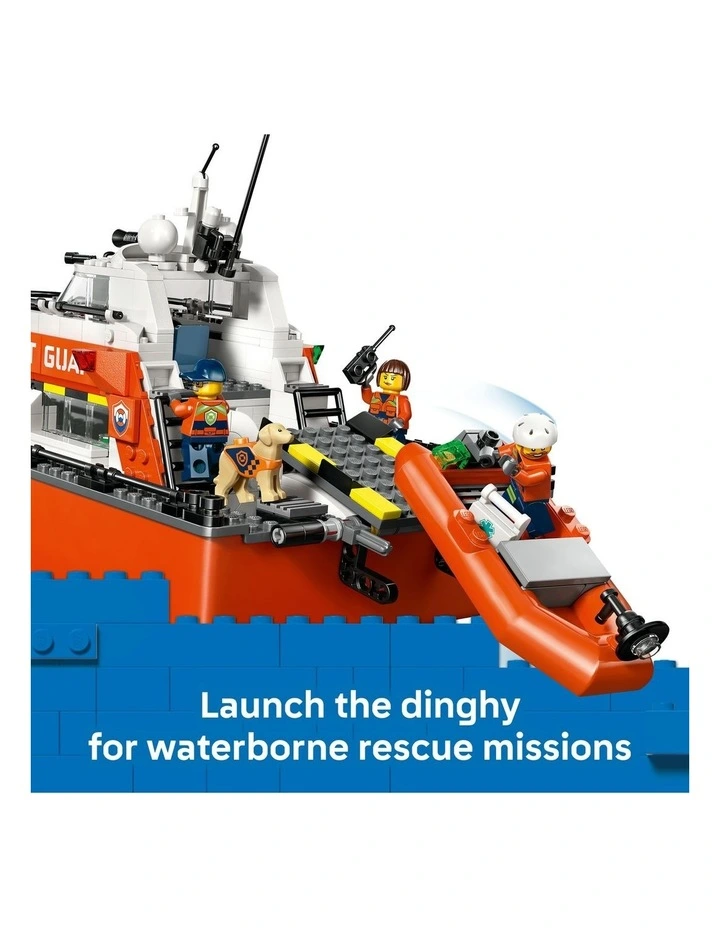 City Coast Guard Rescue Boat And Helicopter 60504 image 5