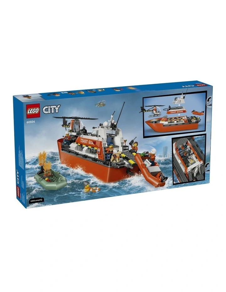 City Coast Guard Rescue Boat And Helicopter 60504 image 7