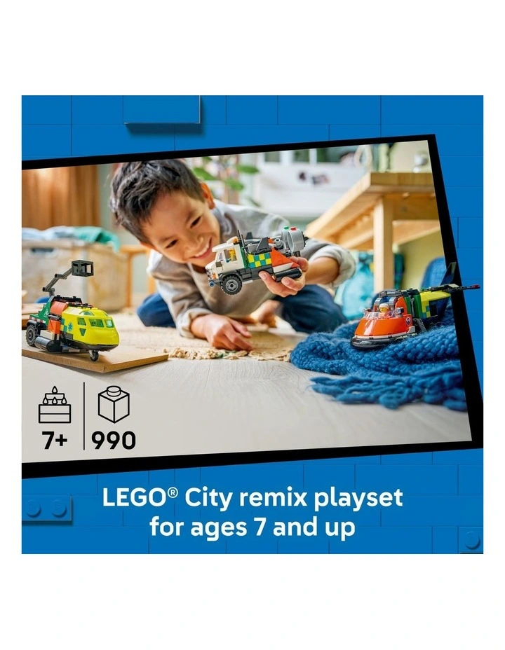 City Airplane Service Truck And Hovercraft Remix 60505 image 2