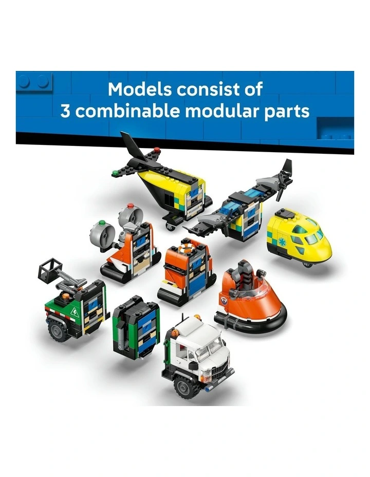 City Airplane Service Truck And Hovercraft Remix 60505 image 4