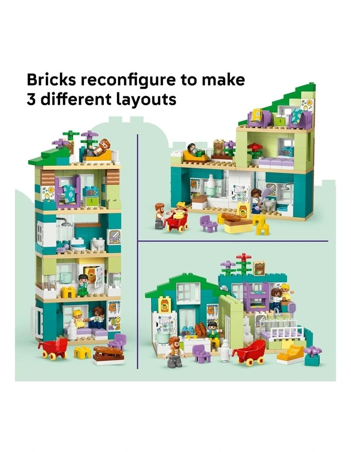 Duplo Town 3 in 1 Modern Family House with Figures 10470 image 5
