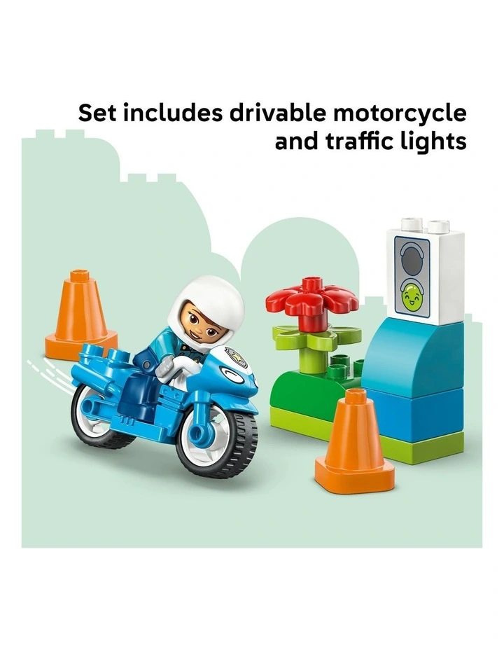Duplo Town Police Motorcycle 10471 image 4