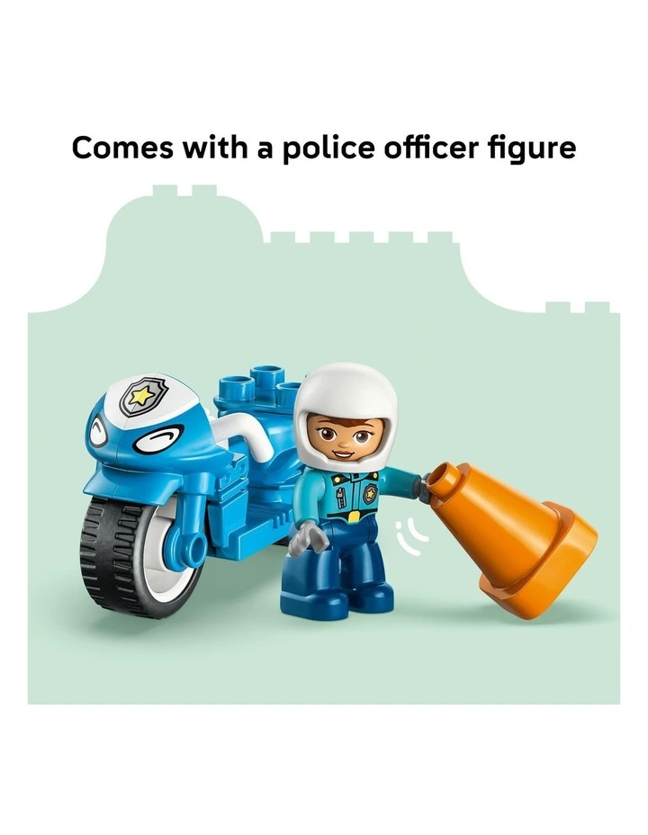 Duplo Town Police Motorcycle 10471 image 6