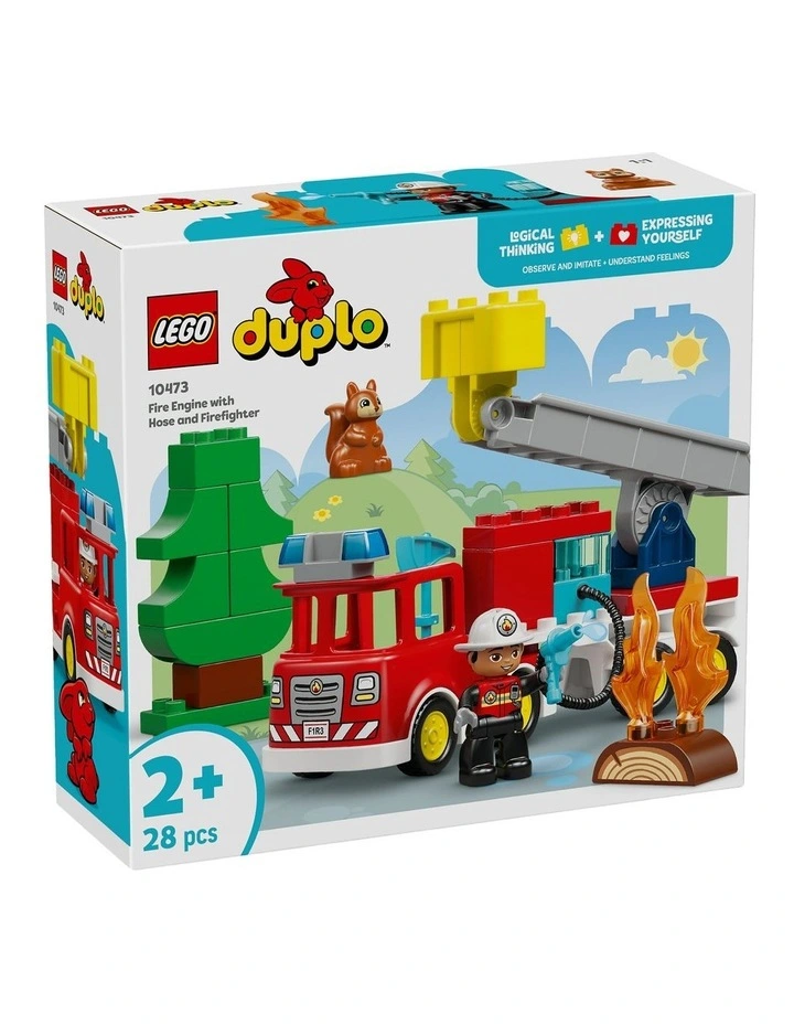 Duplo Town Fire Engine With Hose And Firefighter 10473 image 1