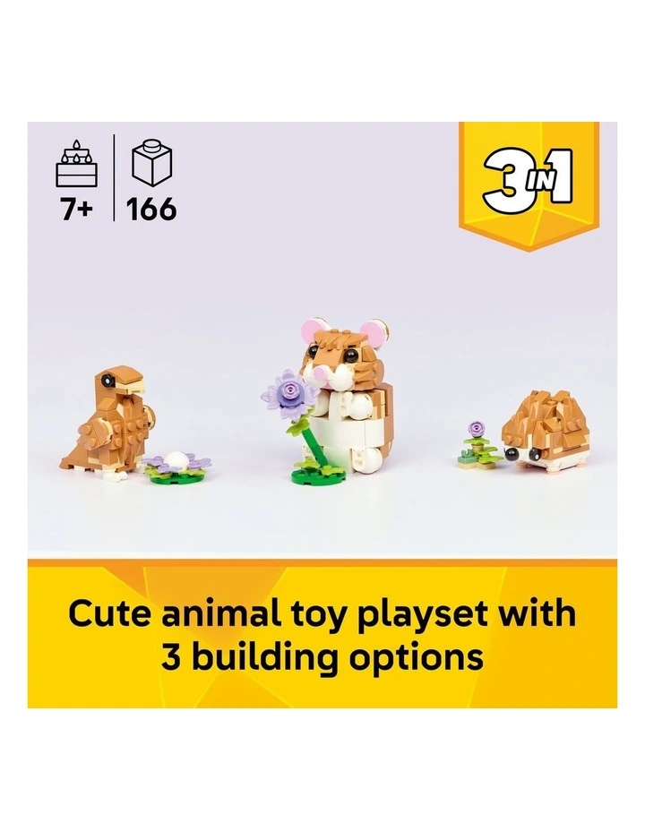 Creator Cute Hamster With A Flower 31376 image 2