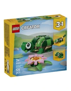 Creator Turtle With A Water Lily Flower 31377