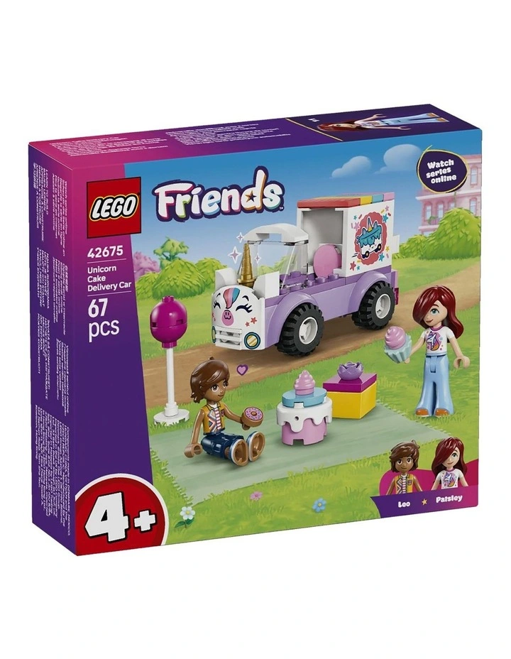 Friends Unicorn Cake Delivery Car 42675 image 1