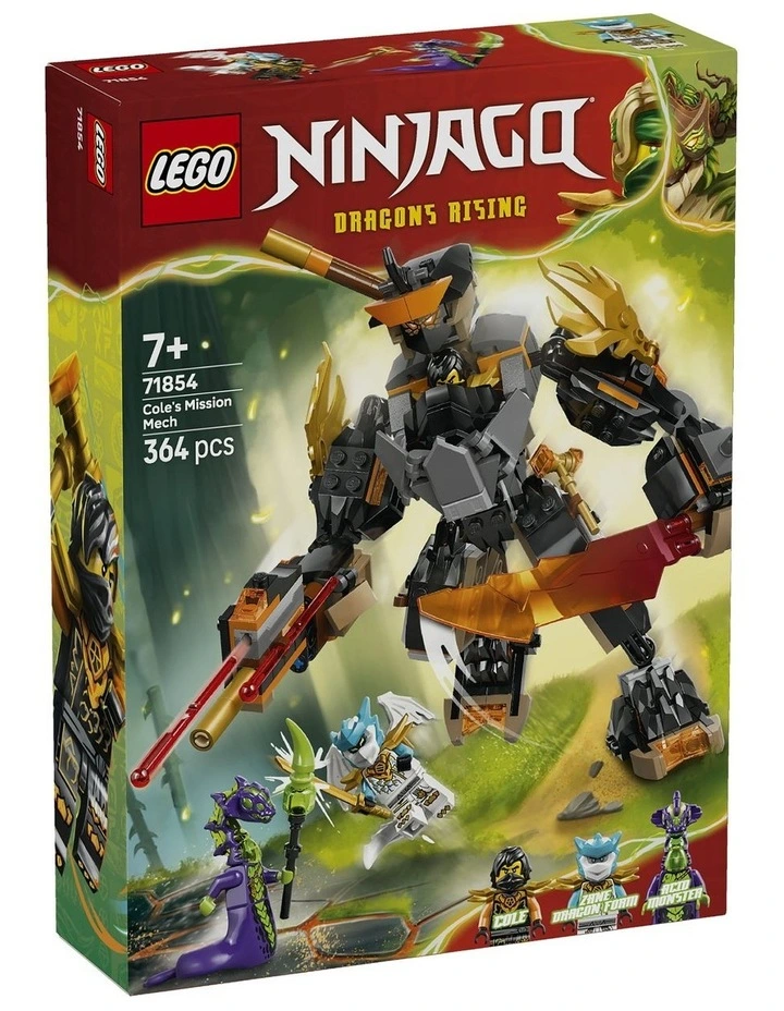 Ninjago Cole's Mission Mech And Dragon Zane 71854 image 1