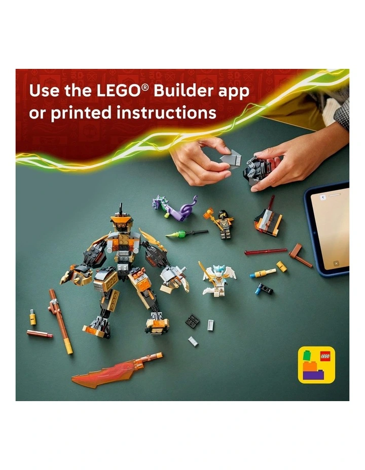 Ninjago Cole's Mission Mech And Dragon Zane 71854 image 6