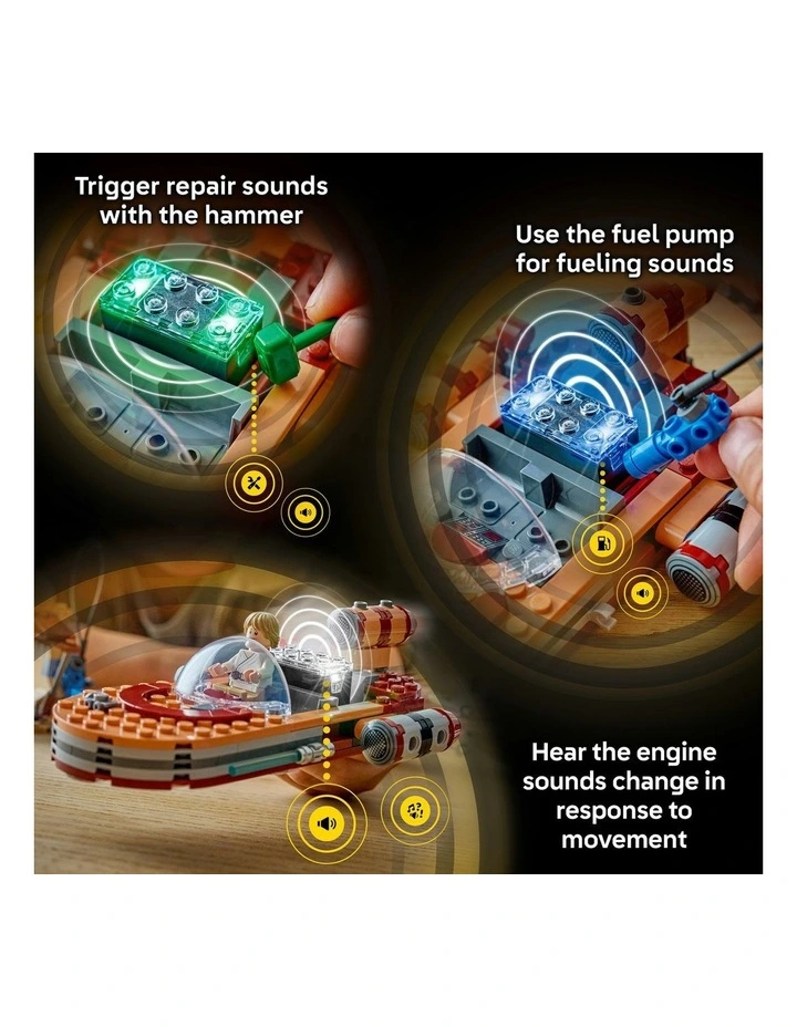 Star Wars Tm Smart Play Luke's Landspeeder 75420 image 6