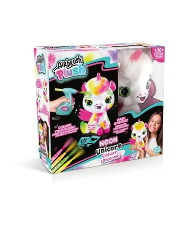 Airbrush Unicorn Plush in Neon