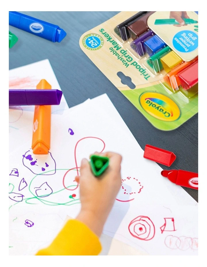 8ct Washable Tripod Grip Markers image 5