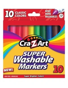 Super Washable Markers 10 Piece