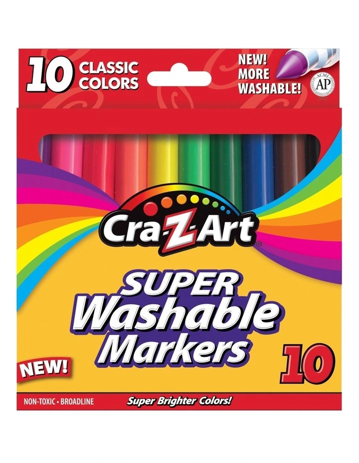 Super Washable Markers 10 Piece image 1