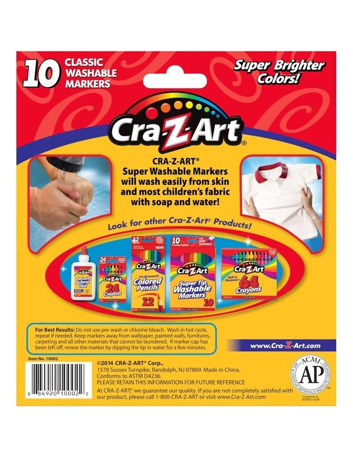 Super Washable Markers 10 Piece image 2