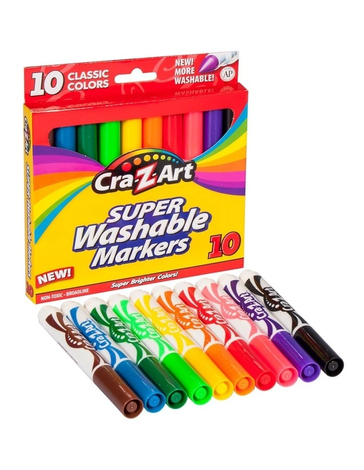 Super Washable Markers 10 Piece image 3