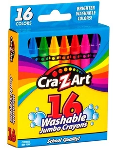 Jumbo Washable Crayons 16 Pack