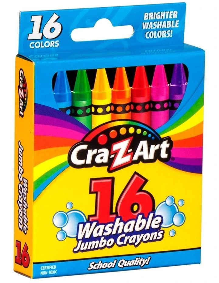 Jumbo Washable Crayons 16 Pack image 1
