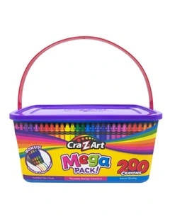 Mega Crayon Pack - 200 Pieces