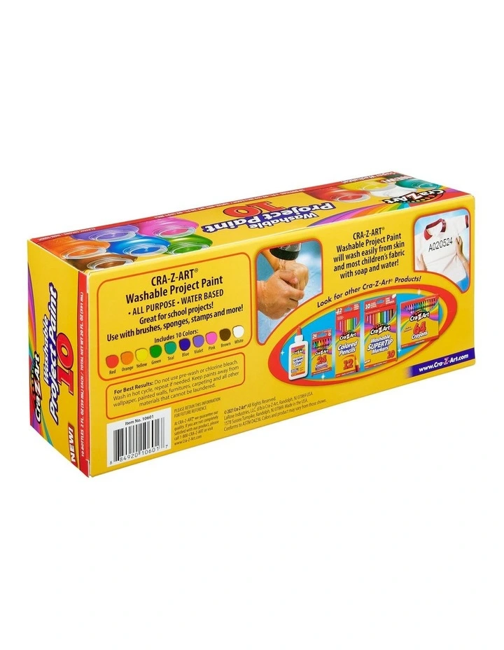 Washable Project Paints 10 Pack image 3