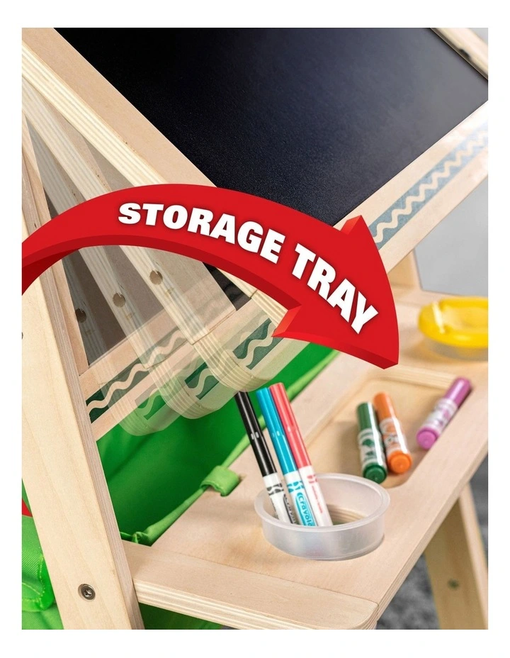 Deluxe Kid's Wooden Dual-Sided Art Easel image 5