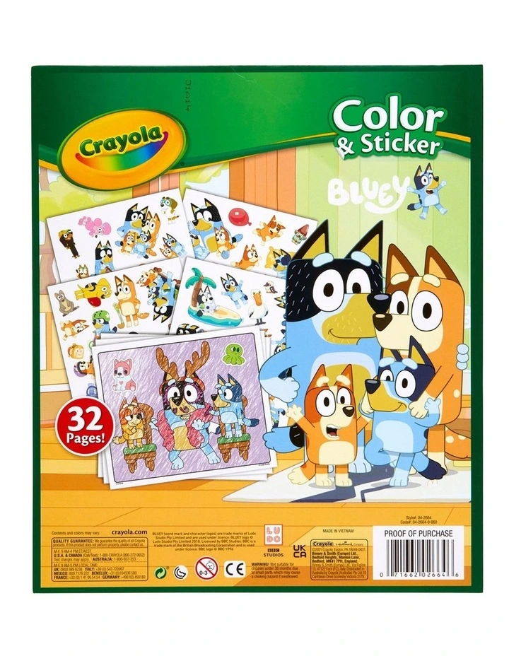 Bluey Color And Sticker Book image 2