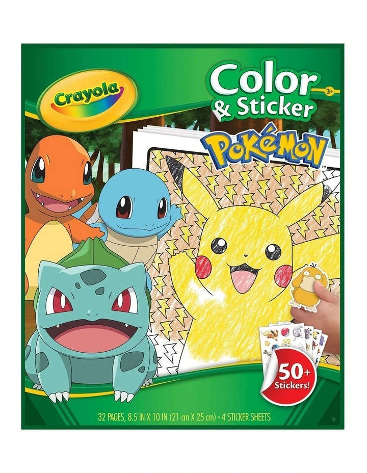 Crayola Color & Sticker - Pokemon image 1