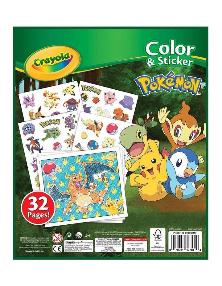 Crayola Color & Sticker - Pokemon image 2