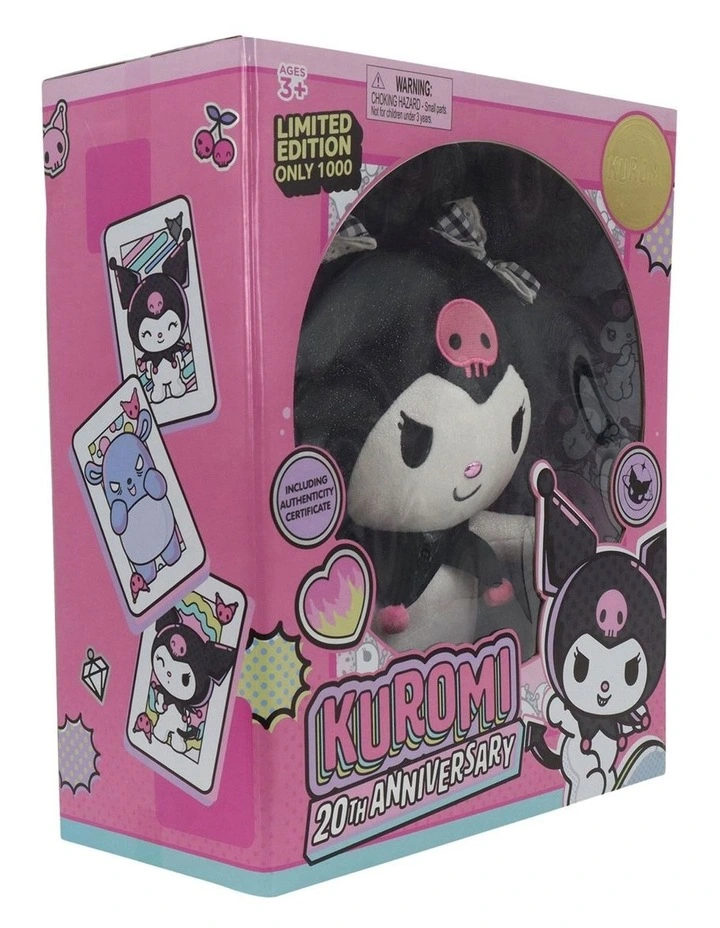 12 Limited Edition Kuromi 20th Anniversary Plush image 6