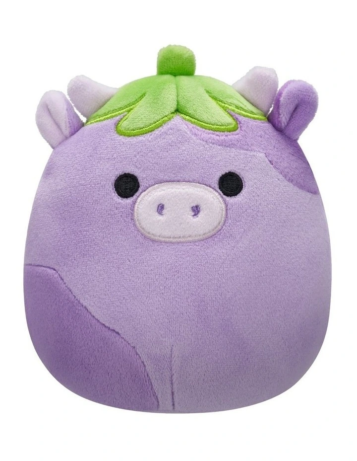 Frederick The Plush Eggplant Cow 7.5 inch image 1