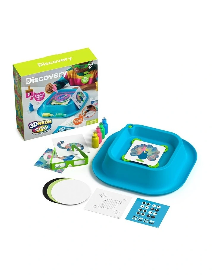 3D Neon Spin Motorized Art Station image 1