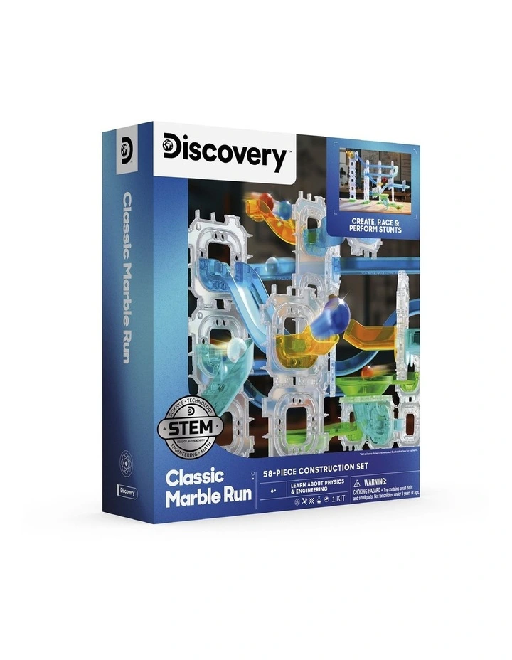 Classic Marble Run Construction Set 58-Piece image 3