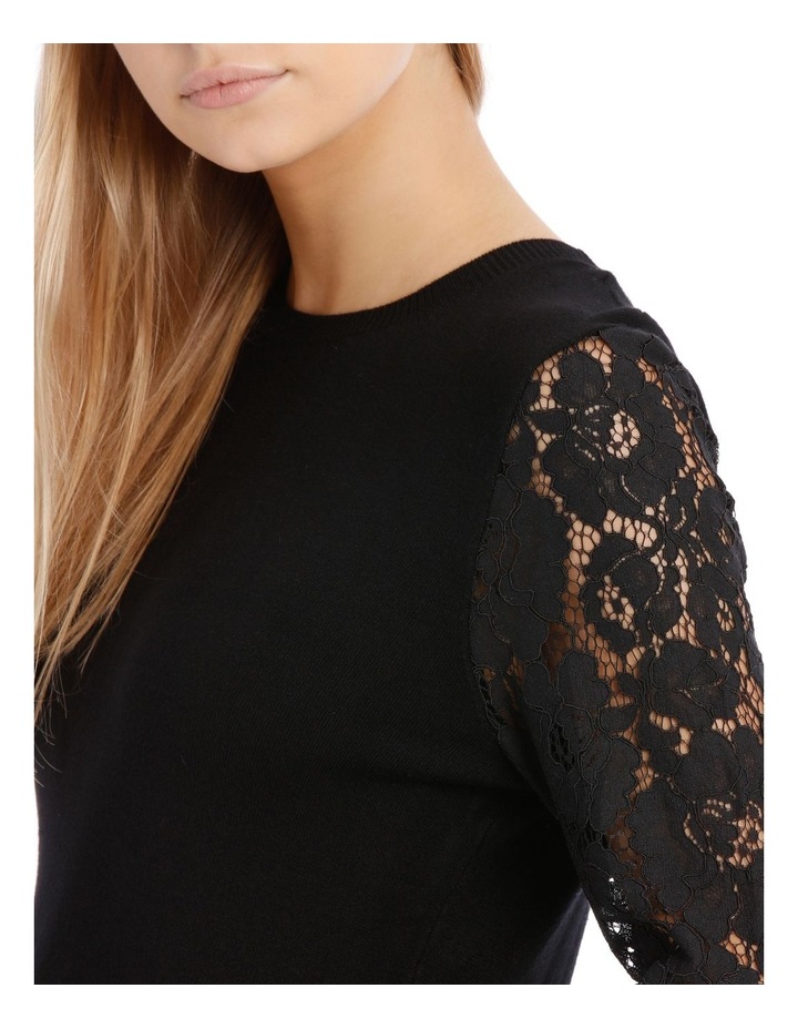 Tokito Black Lace Sleeve Jumper MYER