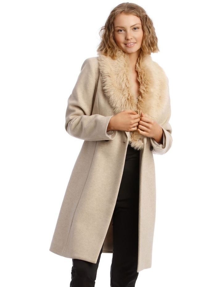 faux fur collar coat